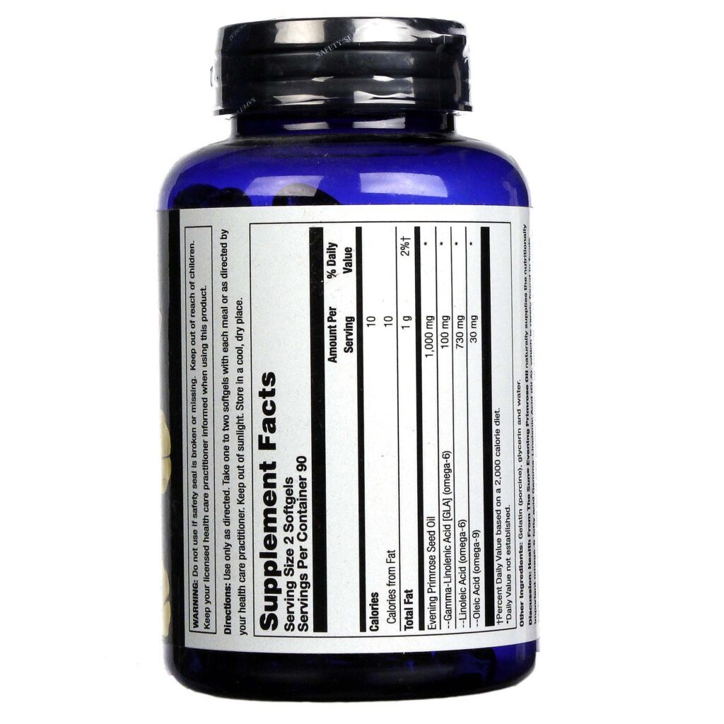 Health From the Sun Óleo de Prímula 500mg 180 Cápsulas - Bem-Estar Natural - Imagem 2