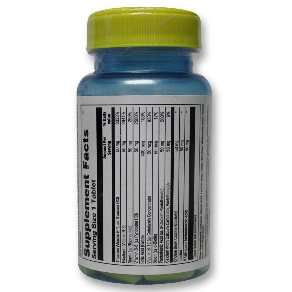Nature's Life B-Complexo 50 mg: Energia e Vitalidade Máxima para o Seu Dia a Dia (50 Tabletes) - Imagem 2
