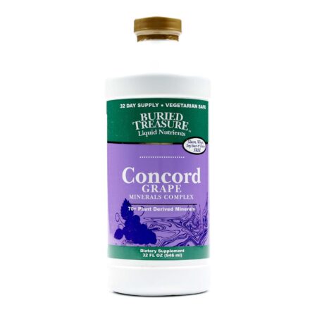 Buried Treasure, Complexo de Minerais Derivados de Plantas - Uva Concórdia - 32 fl oz (946mL)