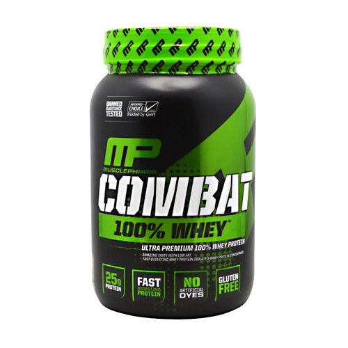 MusclePharm Combat 100% Whey Proteína Cookies & Cream - 907g | Ganho Muscular e Recuperação Rápida
