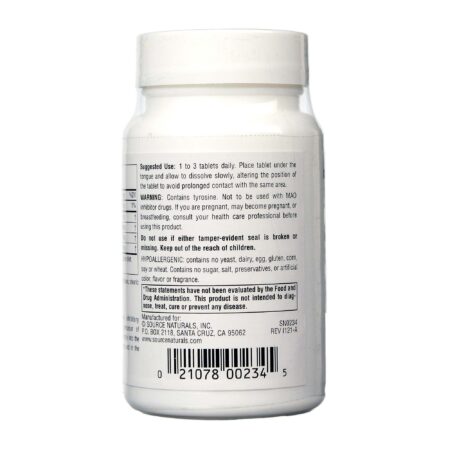 Source Naturals, GABA Calm™, Sublingual Sabor Hortelã-Pimenta - 60 Tabletes - Image 3