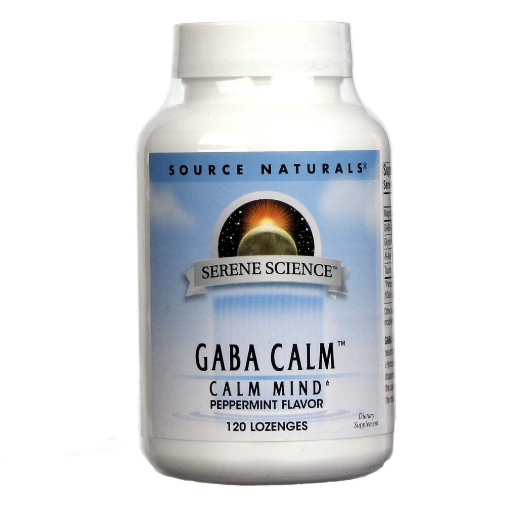 Source Naturals GABA Calm Sublingual Hortelã-Pimenta 120 Tabletes: Alívio Natural para Ansiedade e Estresse no Brasil