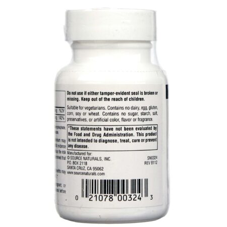 Source Naturals Selênio 100 mcg 100 Tabletes - Image 3