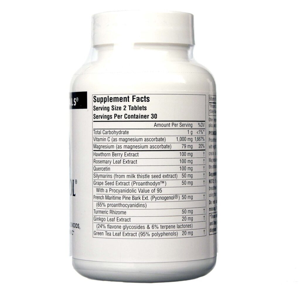 Source Naturals Complexo Pycnogenol - 60 Tabletes: Antioxidade Poderoso para sua Saúde e Bem-Estar - Imagem 2