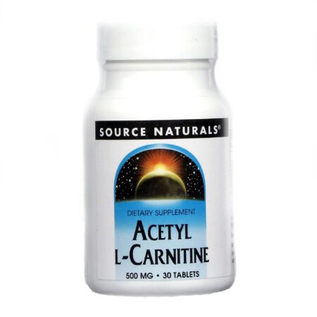 Source Naturals, Acetil L-Carnitina 500 mg - 30 Tabletes