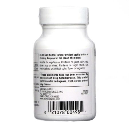 Source Naturals, Acetil L-Carnitina 500 mg - 30 Tabletes - Image 3