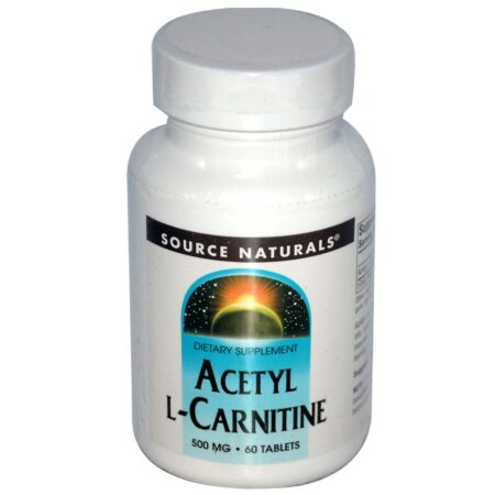 Source Naturals Acetil L-Carnitina 500 mg 60 Tabletes