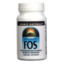 Source Naturals FOS Fructoligosacarídeos 50 Tabletes: Saúde Intestinal e Bem-Estar Natural