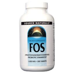 Source Naturals FOS Fructo-oligossacarídeos 200 Tabletes - Saúde Intestinal e Bem-Estar Brasil