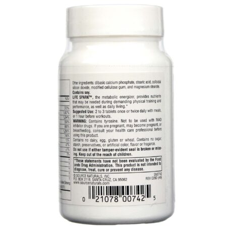 Source Naturals, Life Spark™ Energizador Metabólico - 30 Comprimidos - Image 3