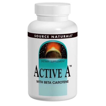 Source Naturals, Active A™ (Ativo A) com Beta Caroteno 25.000 UI - 120 Comprimidos