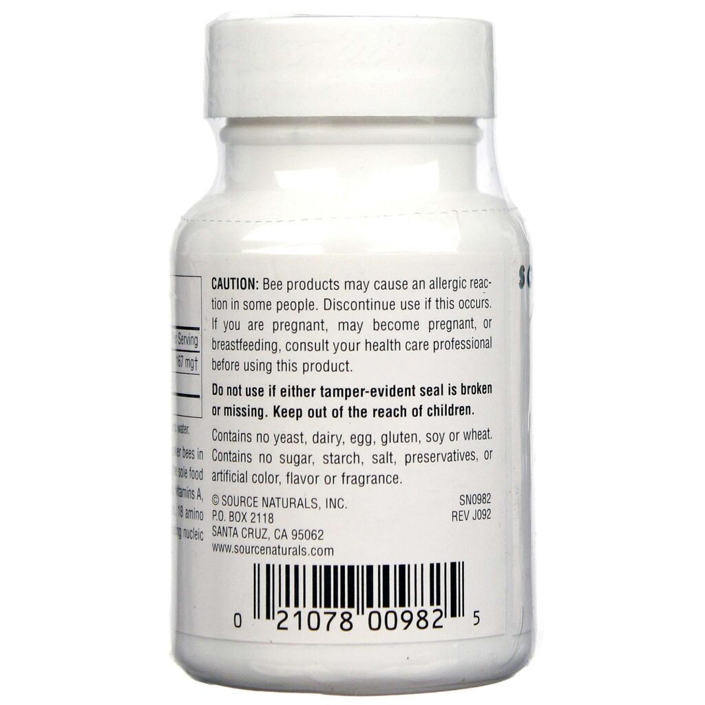 Source Naturals Geléia Real 500 mg: Energia e Vitalidade Natural para Você no Brasil - Imagem 3