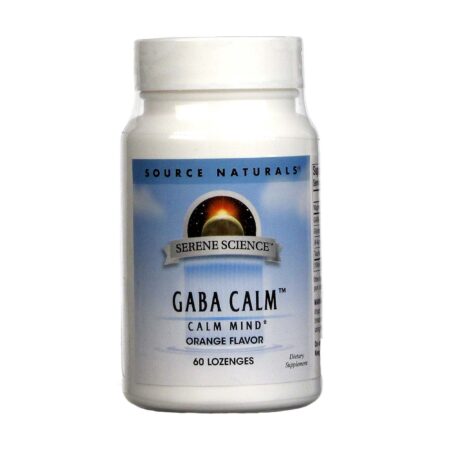 Source Naturals, GABA Calm - Sublinguais laranja - 60 Comprimidos