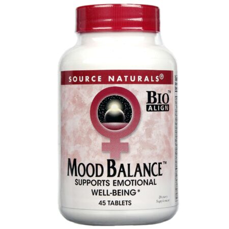 Source Naturals, Mood Balance™ Suporte Emocional - 45 Tabletes