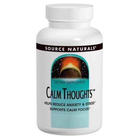 Source Naturals, Pensamentos Calmos Redutor de Ansiedade - 45 Tabletes