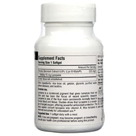 Source Naturals Licopeno 15 mg 30 Géis - Image 2