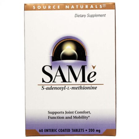 Source Naturals, SAMe 200 mg - 60 Tabletes