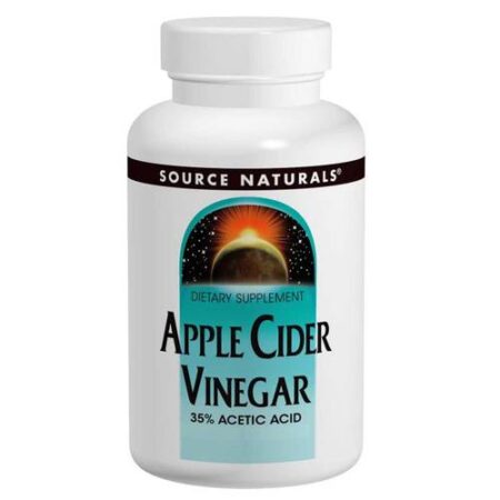 Source Naturals, Vinagre de Maçã 500 mg - 90 Tabletes