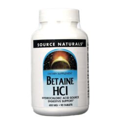 Source Naturals HCl Betaína 90 Tabletes: Essencial para Sua Digestão no Brasil