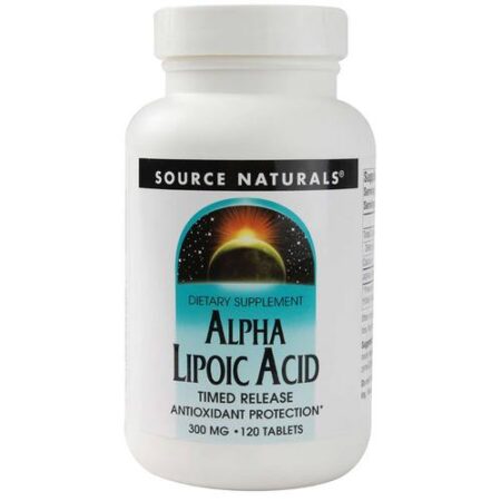 Source Naturals, Ácido Alfa Lipóico de Liberação Lenta 300 mg - 120 Tabletes