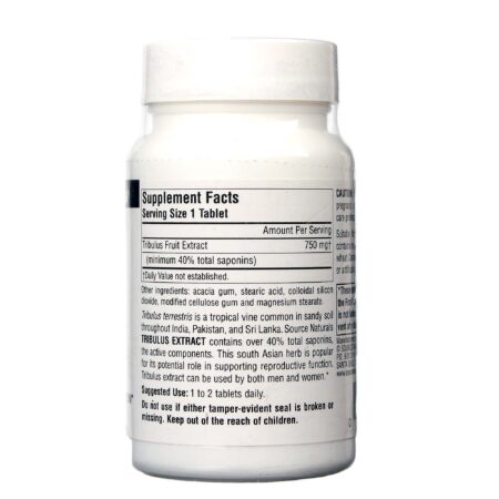 Source Naturals, Tribulus 750 mg - 60 Tabletes - Image 2