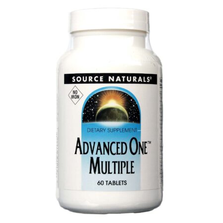 Source Naturals Pesquisa avançada One Múltiplas, ferro 60 Tabletes