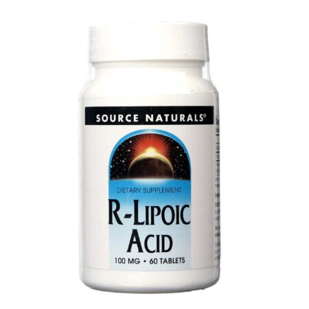 Source Naturals, R-Lipóico 100 mg - 60 Tabletes