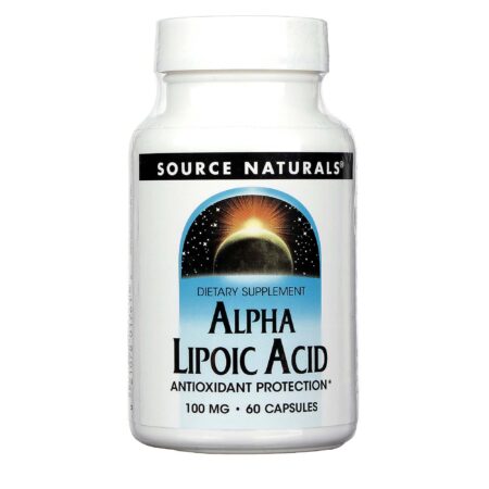 Source Naturals, Ácido Alfa Lipóico - 100 mg - 60 cápsulas