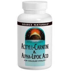 Source Naturals Acetil L-Carnitina e Ácido Alfa-Lipóico - 60 Comprimidos: Energia e Bem-Estar para o Seu Dia a Dia