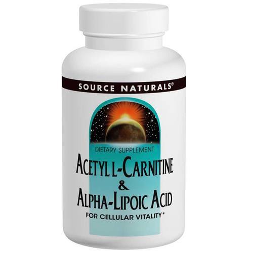 Source Naturals Acetil L-Carnitina e Ácido Alfa-Lipóico - 60 Comprimidos: Energia e Bem-Estar para o Seu Dia a Dia