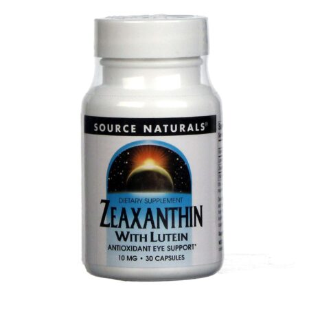 Source Naturals, Zeaxantina com Luteína - 30 Cápsulas