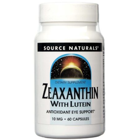 Source Naturals, Zeaxantina com Luteína - 60 Cápsulas