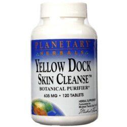 Planetary Herbals Limpeza de Pele Yellow Dock – 120 Comprimidos – Saúde e Bem-Estar