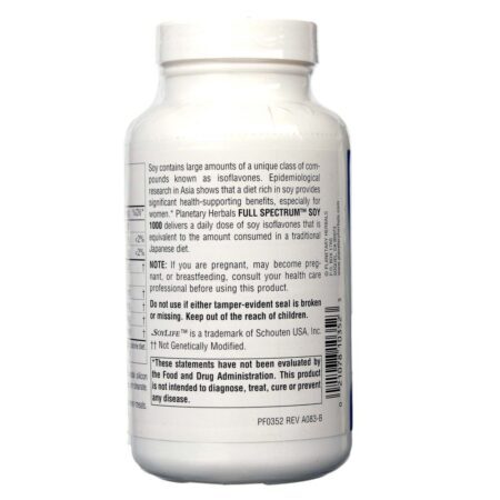 Planetary Formulas Espectro de Soja Completa 1000mg 120 Tabletes - Saúde e Bem-Estar Natural - Imagem 3