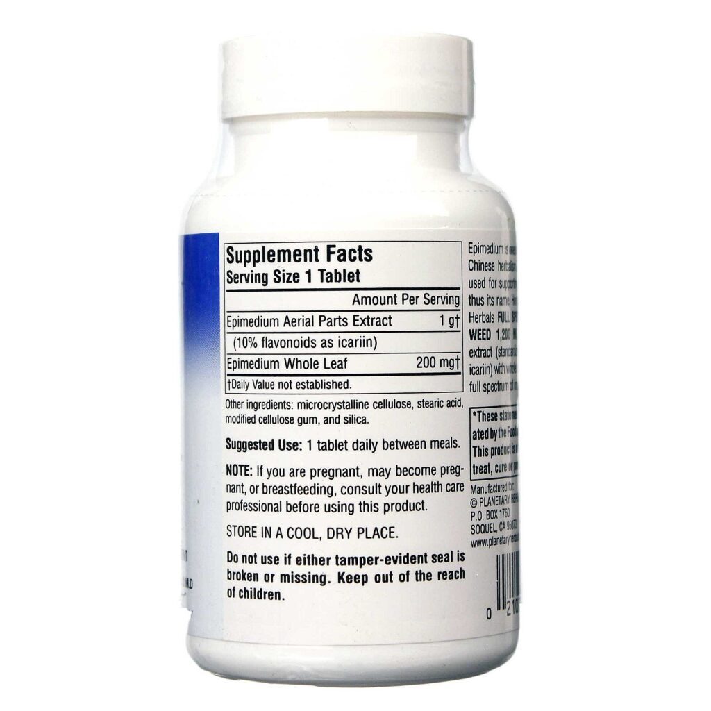 Planetary Formulas Semente de Horny Goat 1200 mg - 60 Tabletes: Energia e Bem-Estar Natural para o Brasil - Imagem 2