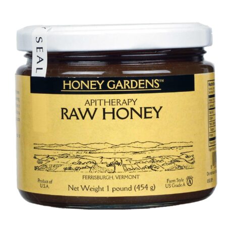 Honey Gardens, Mel Cru do Norte - 1 lb (454g)