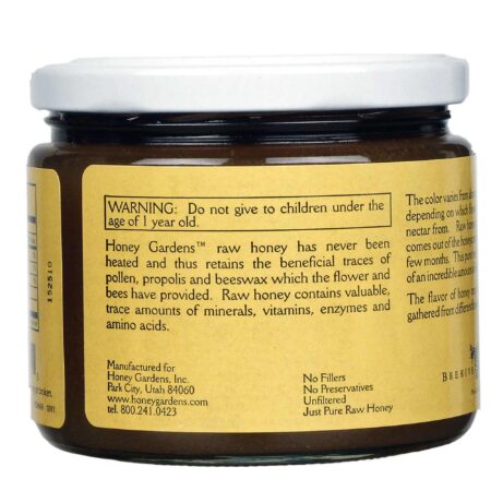 Honey Gardens, Mel Cru do Norte - 1 lb (454g) - Image 3