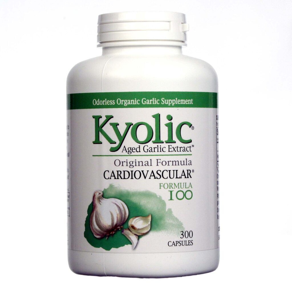 Kyolic Fórmula I00 Extrato de Alho Cardiovascular - 300 Cápsulas para Saúde do Coração