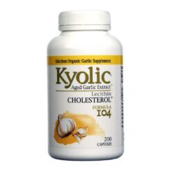 Kyolic Extrato de Alho Colesterol com Lecitina - 200 Cápsulas para Saúde Cardiovascular