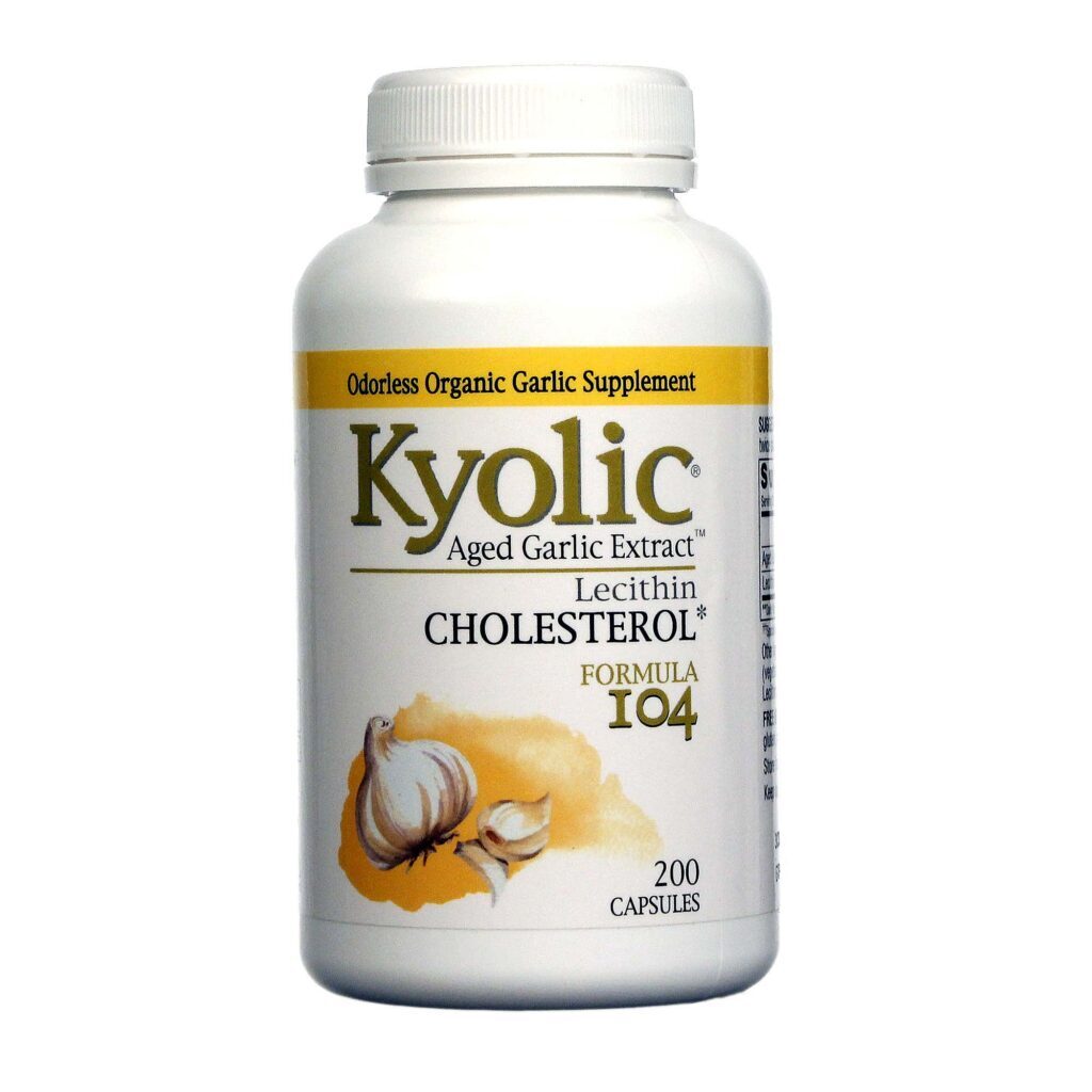 Kyolic Extrato de Alho Colesterol com Lecitina - 200 Cápsulas para Saúde Cardiovascular