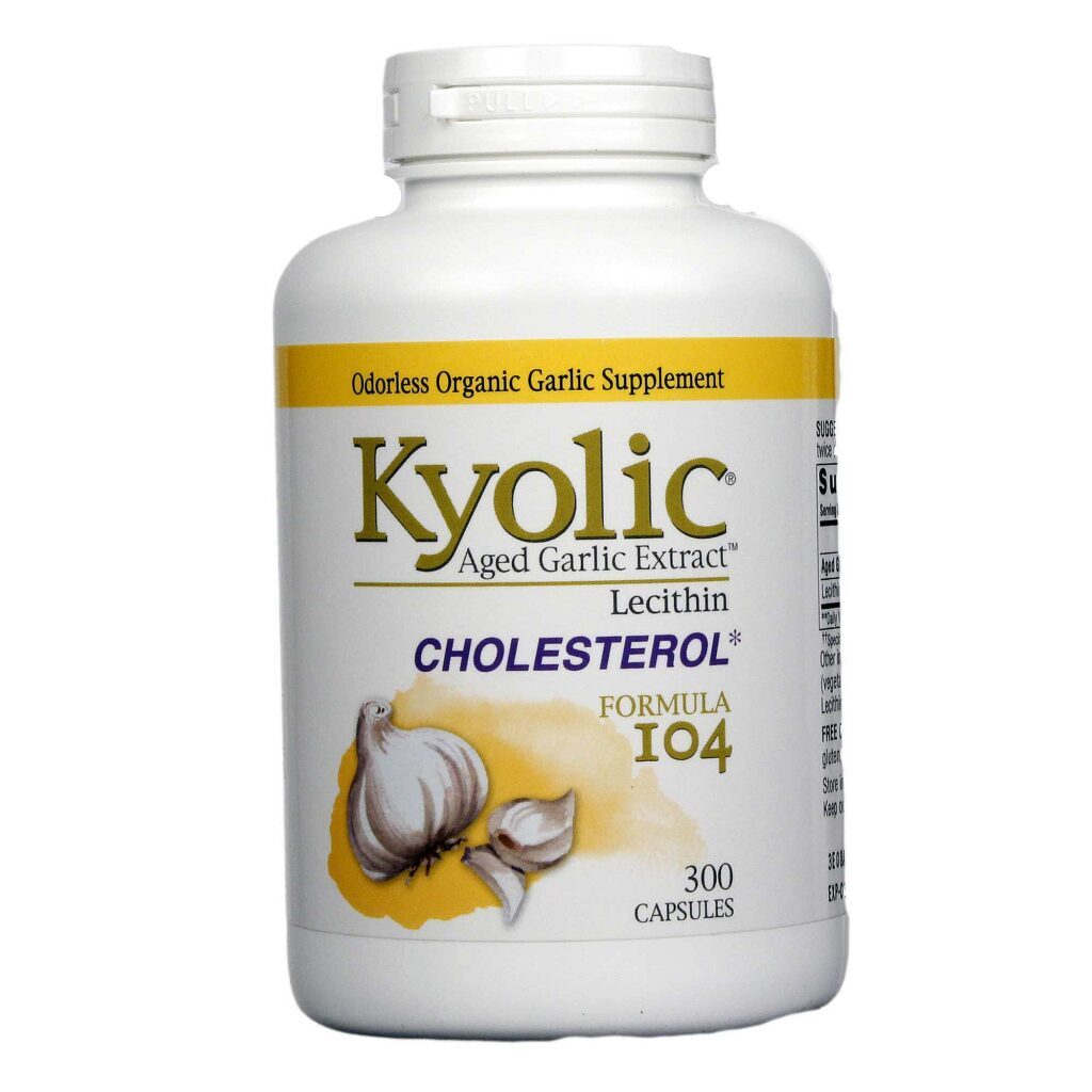 Kyolic Fórmula 104 Alho + Lecitina 300 Cápsulas - Saúde Cardiovascular e Bem-Estar