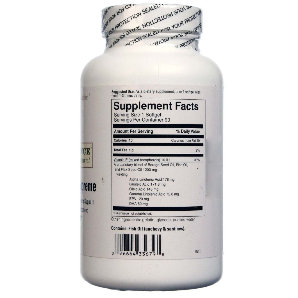 Omega Suprema 90 Cápsulas Food Science of Vermont: Saúde e Bem-Estar - Imagem 2