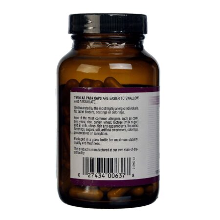 Twinlab, PABA 500 mg - 100 Cápsulas - Image 3