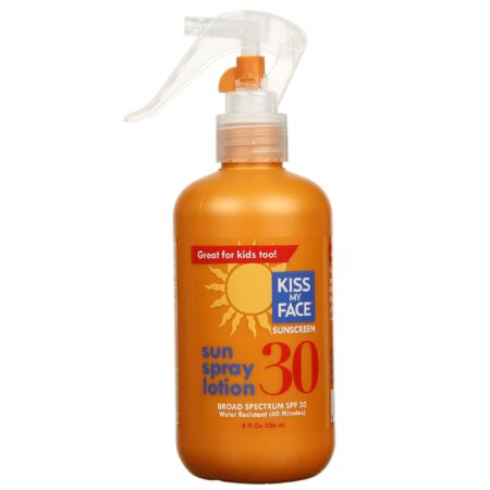 Kiss My Face, Protetor Solar em Spray - FPT 30 - 8 fl oz (236mL)