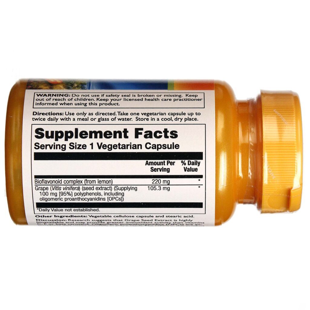 Thompson Extrato de Semente de Uva 100mg - 30 Cápsulas Vegetarianas | Antioxidante Natural - Imagem 2