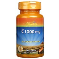Vitamina C 1000 mg Thompson com Bioflavonóides - 60 Cápsulas | Imunidade e Energia
