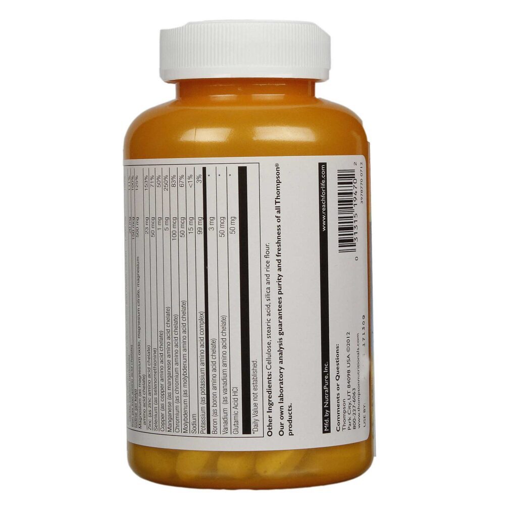 Thompson Complexo Mineral 100 Tabletes: Sua Dose Essencial de Saúde e Bem-Estar - Imagem 3