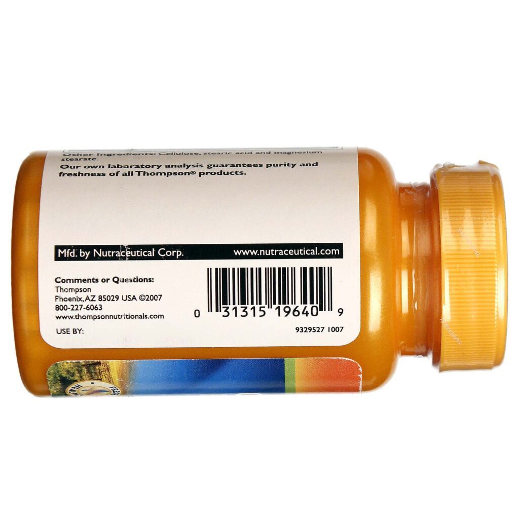 Picolinato de Cromo Thompson 200 mcg - Controle de Glicose e Apetite - 60 Tabletes - Imagem 3