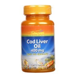 Thompson Óleo de Fígado de Bacalhau 400mg - 60 Cápsulas: Saúde e Bem-Estar para o Seu Dia a Dia