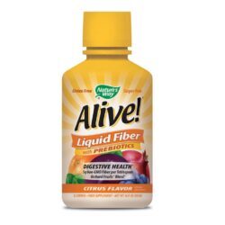 Nature's Way Alive! Liquid Fibra com Prebióticos, Sabor Citrus - 473ml